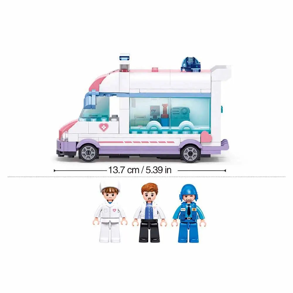 Sluban Metropolis Doctor Rescue Set M38-B1213 - 248 Pieces Building Blocks
