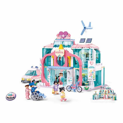 Sluban Metropolis Dream City Hospital 648 Pieces | M38-B1216 Building Set