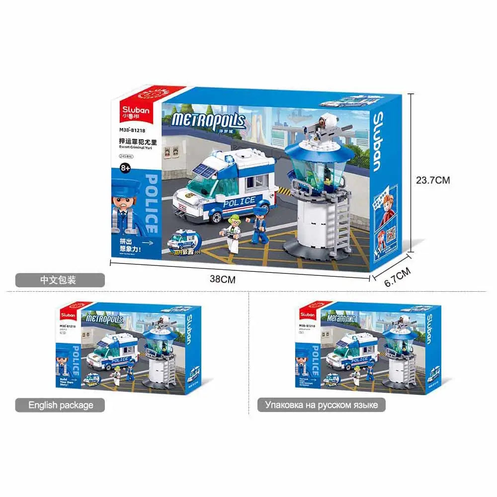 Sluban Metropolis Police Escape Set M38-B1218 | 245 Pieces Building Blocks