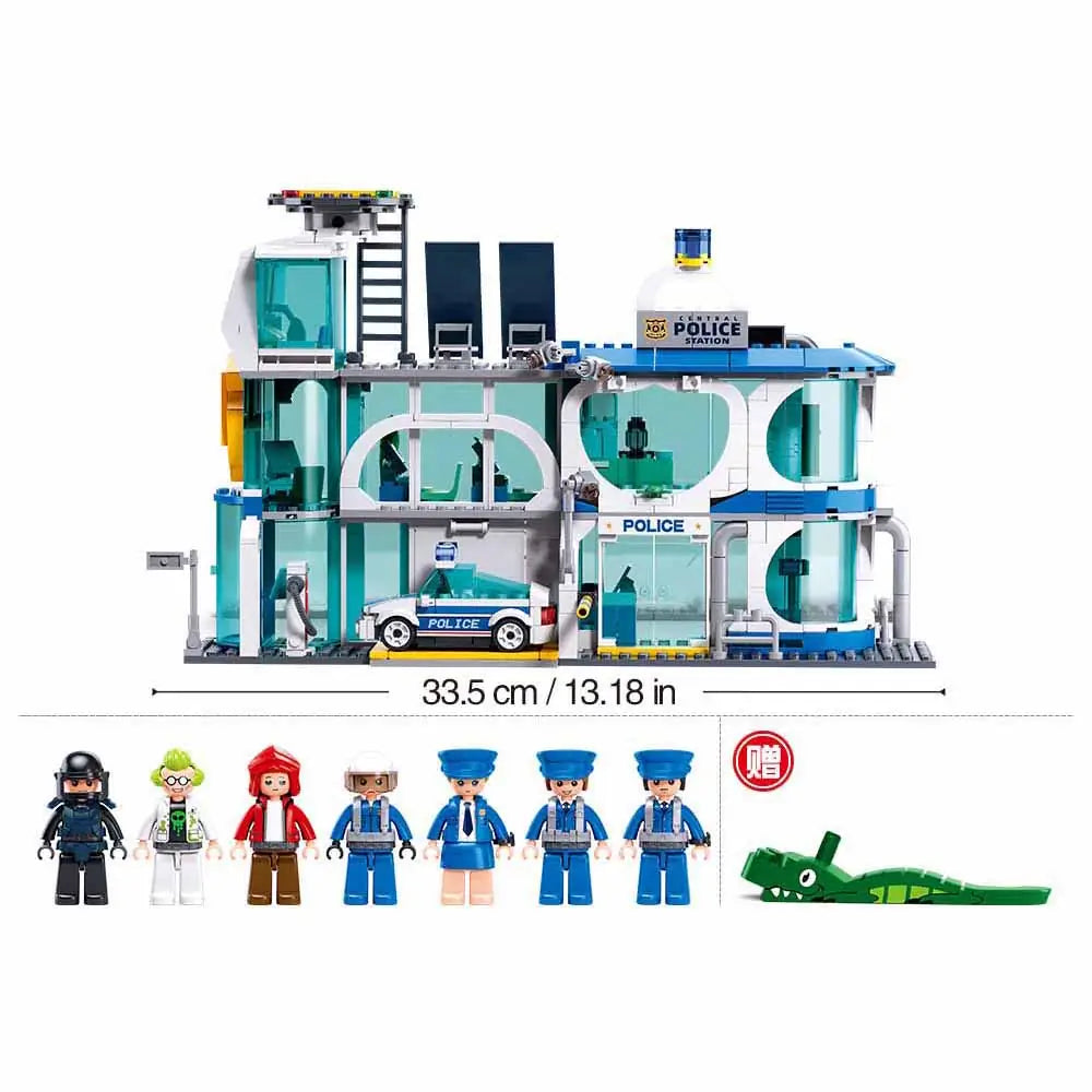 Sluban Police Station Building Set 686 Pieces | M38-B1220 Metropolis