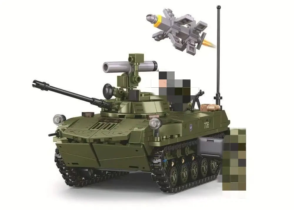 Sluban Modelbricks Tank BMD-2S 1:35 Scale 530 Pieces | M38-B1250