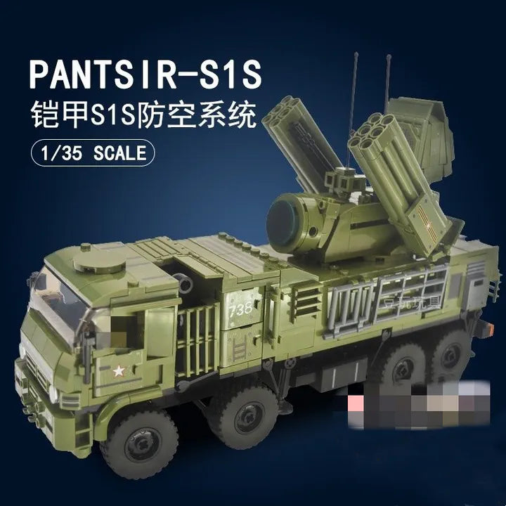 Sluban Modelbricks Pantsir S1S 1:35 Scale 669 Pieces | M38-B1252