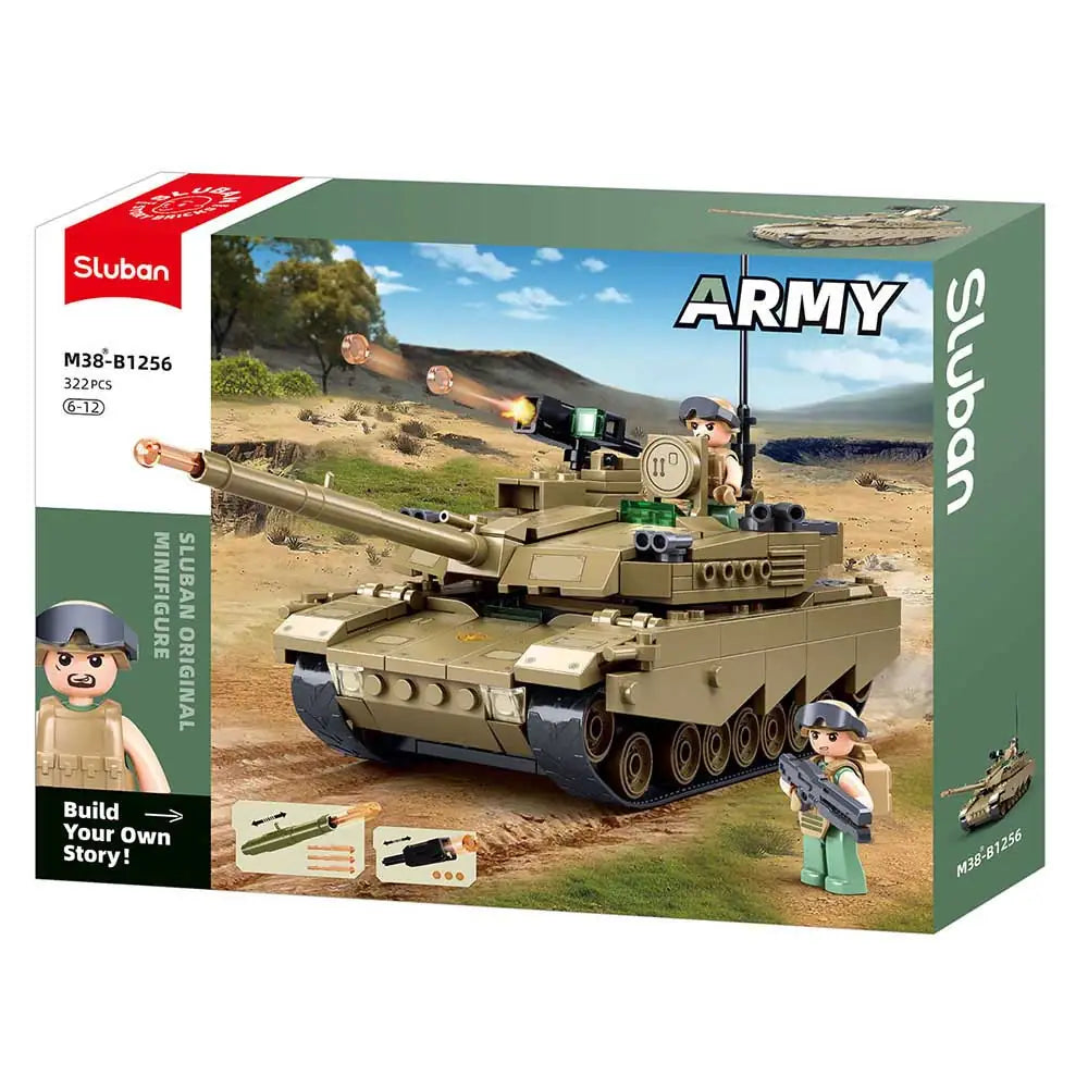 Sluban Army Tank OEF-M1XS Military Building Set 314 Pieces | M38-B1256