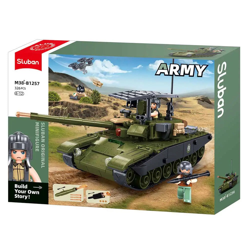 Sluban Army Tank IFR T-90 AS Military Building Set 318 Pieces | M38-B1257