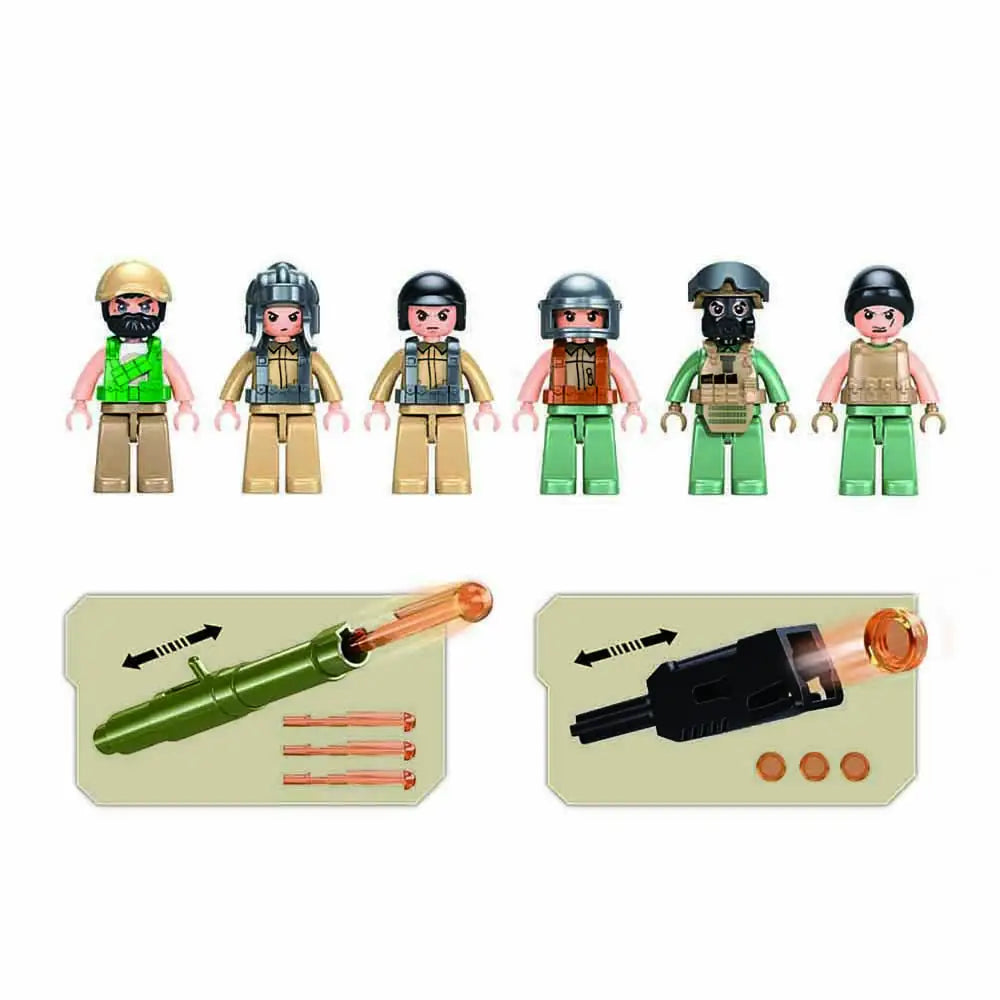 Sluban Army Operation Hunt and Kill 557 Pieces | M38-B1259 Military Set