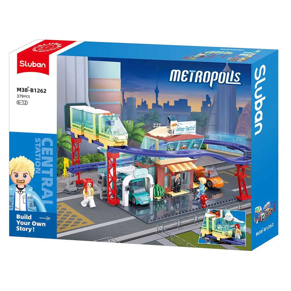 Sluban Metropolis Electric Bus Building Set M38-B1262 | Kids Construction Toy