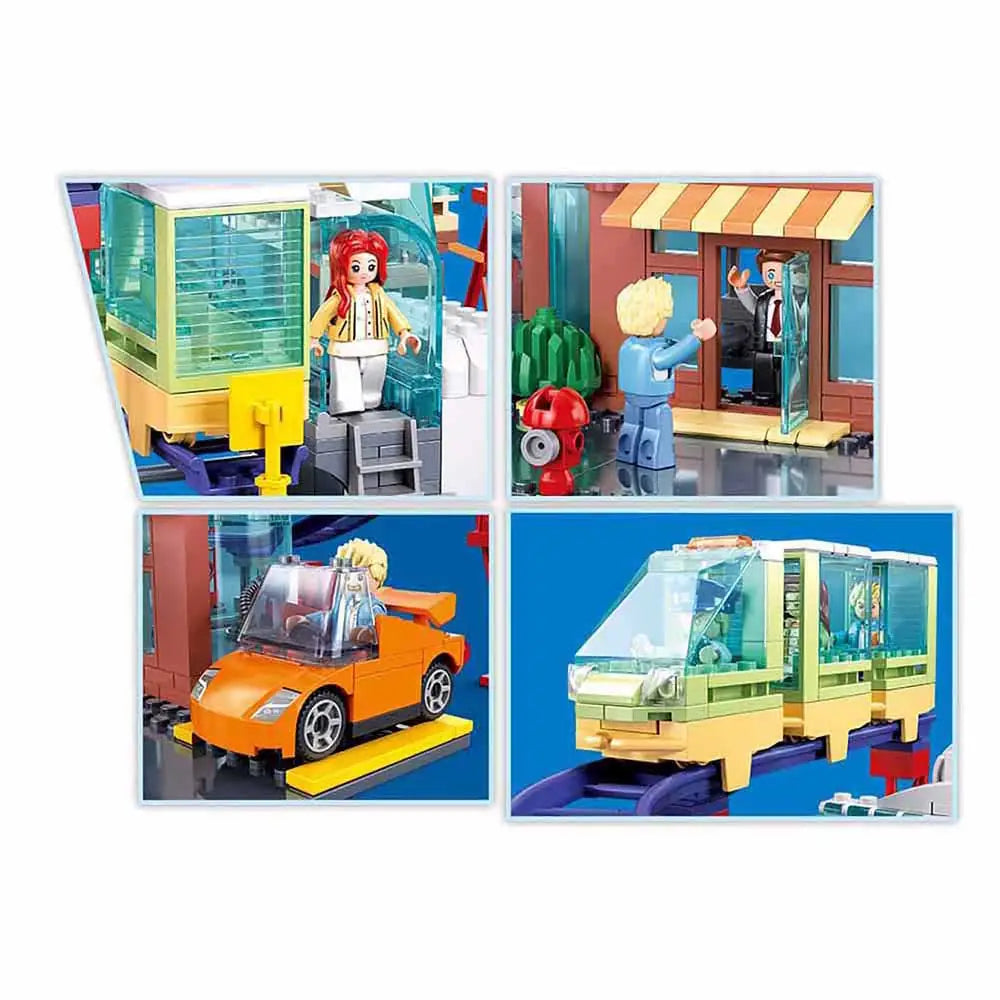 Sluban Metropolis Electric Bus Building Set M38-B1262 | Kids Construction Toy