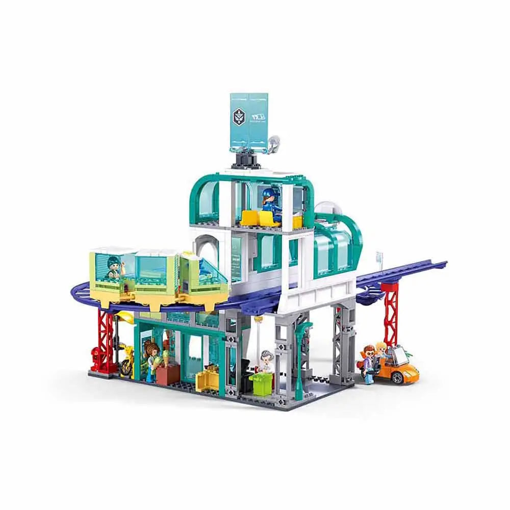 Sluban Metropolis Central Train Station Building Set M38-B1263 | 620 Pieces
