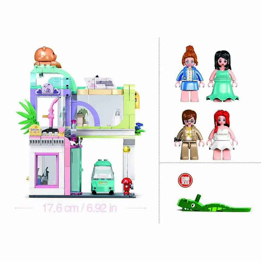 Sluban Metropolis D.C. Crowne Hotel Building Set M38-B1267 | 451 Pieces