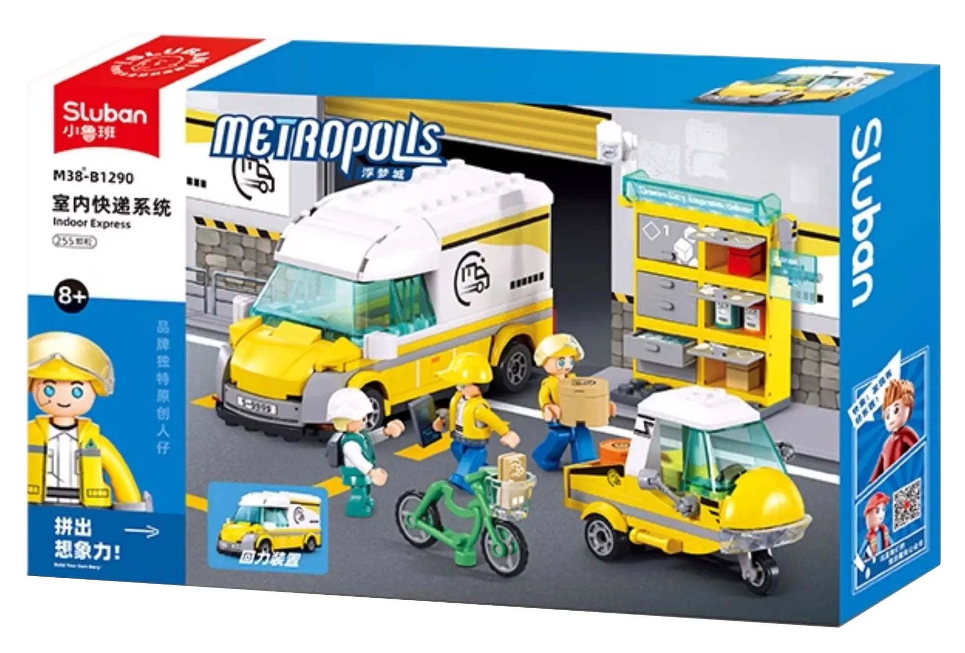 Sluban Metropolis Delivery Service Building Set M38-B1290 - 255 Pieces