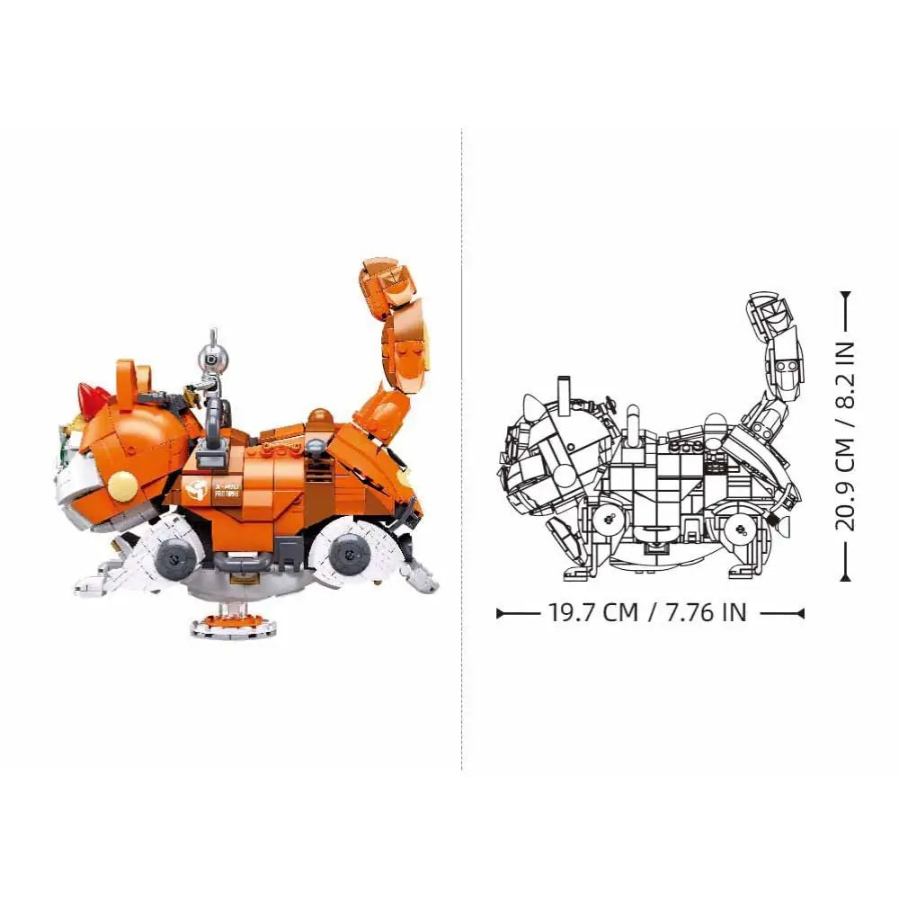 Sluban Pleyerid Mechanical Cat Orange Building Set M38-P8018 | STEM Toy