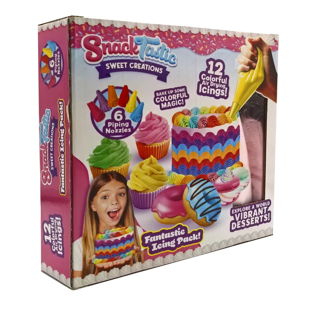 Snack Tastic Fantastic Icing Pack - DIY Decorating Kit for Kids Ages 6+