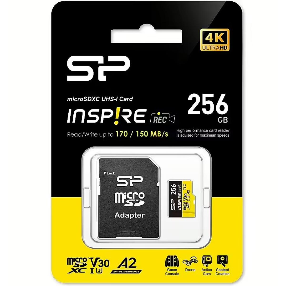 Silicon Power Power 256GB Inspire microSDXC UHS-I Card