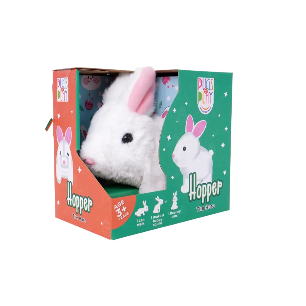 Pugs At Play Jumping Hopper 6.5 - Inches Battery Operated