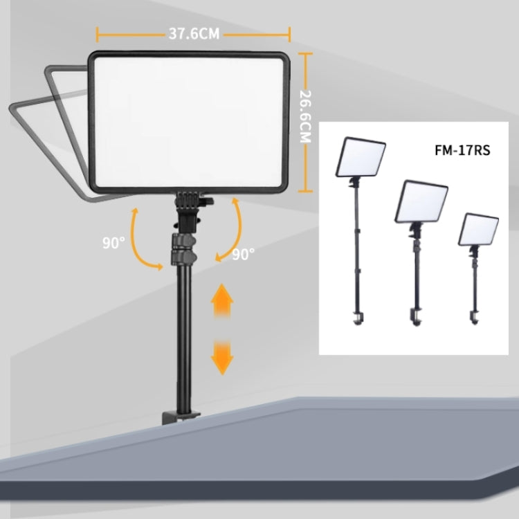 Jmary 17inch Video Conferencing Panel Studio Soft Light Photography LED Video Light - Black