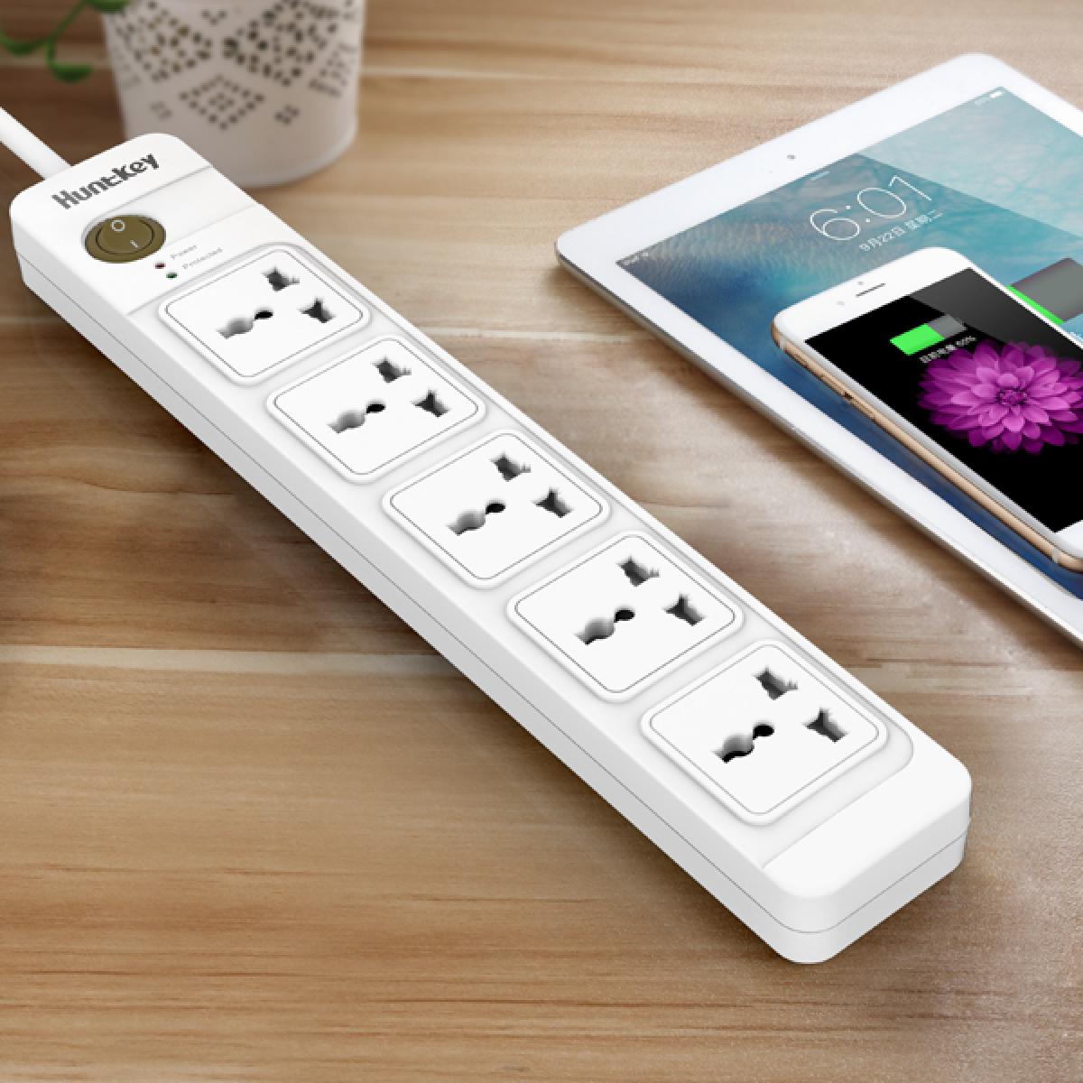 Huntkey Power Strip Universal Use with 5 Outlets