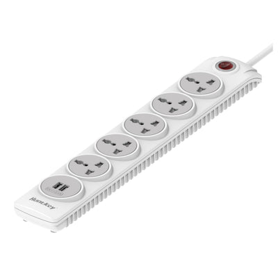مشترك كهرباء هانكي، 5 مقابس، 2 منفذ USB، سلك بطول 3 متر