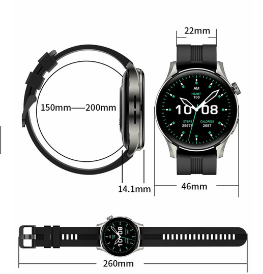 Awei Smart Watches Full Touch Screen Sports Fitness/ Men Women Watch