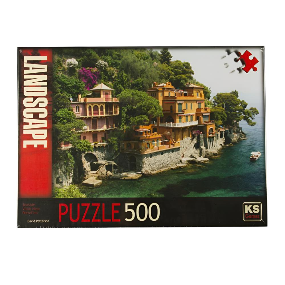 Ks Games Puzzle 500 Seaside Villas Near Portofino Italy