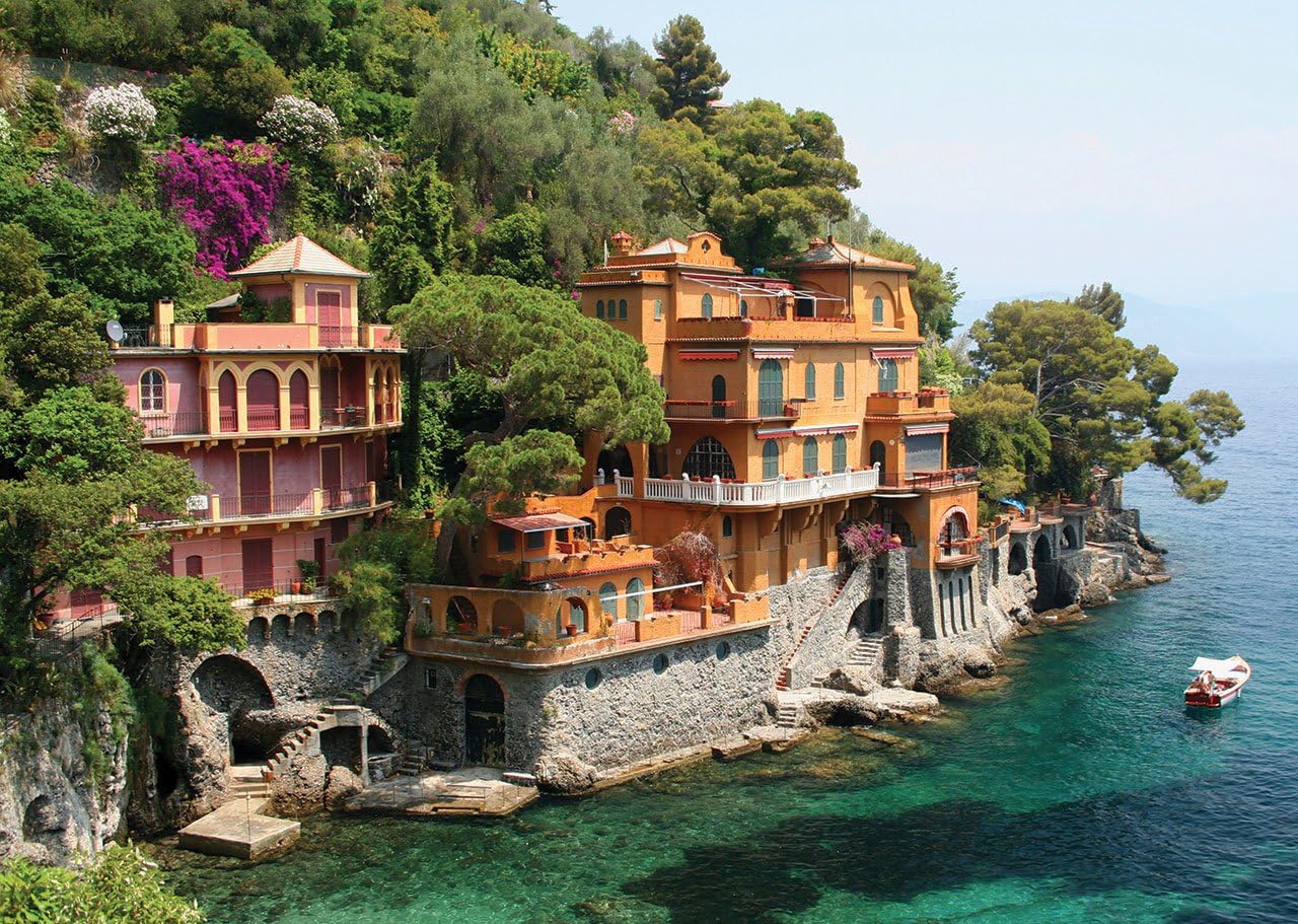 Ks Games Puzzle 500 Seaside Villas Near Portofino Italy