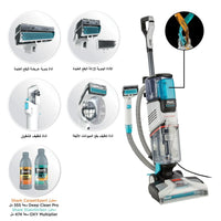 Shark CarpetXpert Deep Carpet Cleaner EX200ME  – Built-In StainStriker – 2-in-1 Carpet & Upholstery Cleaner