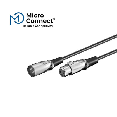 كابل MicroConnect XLR صوت متوازن Male to Female 