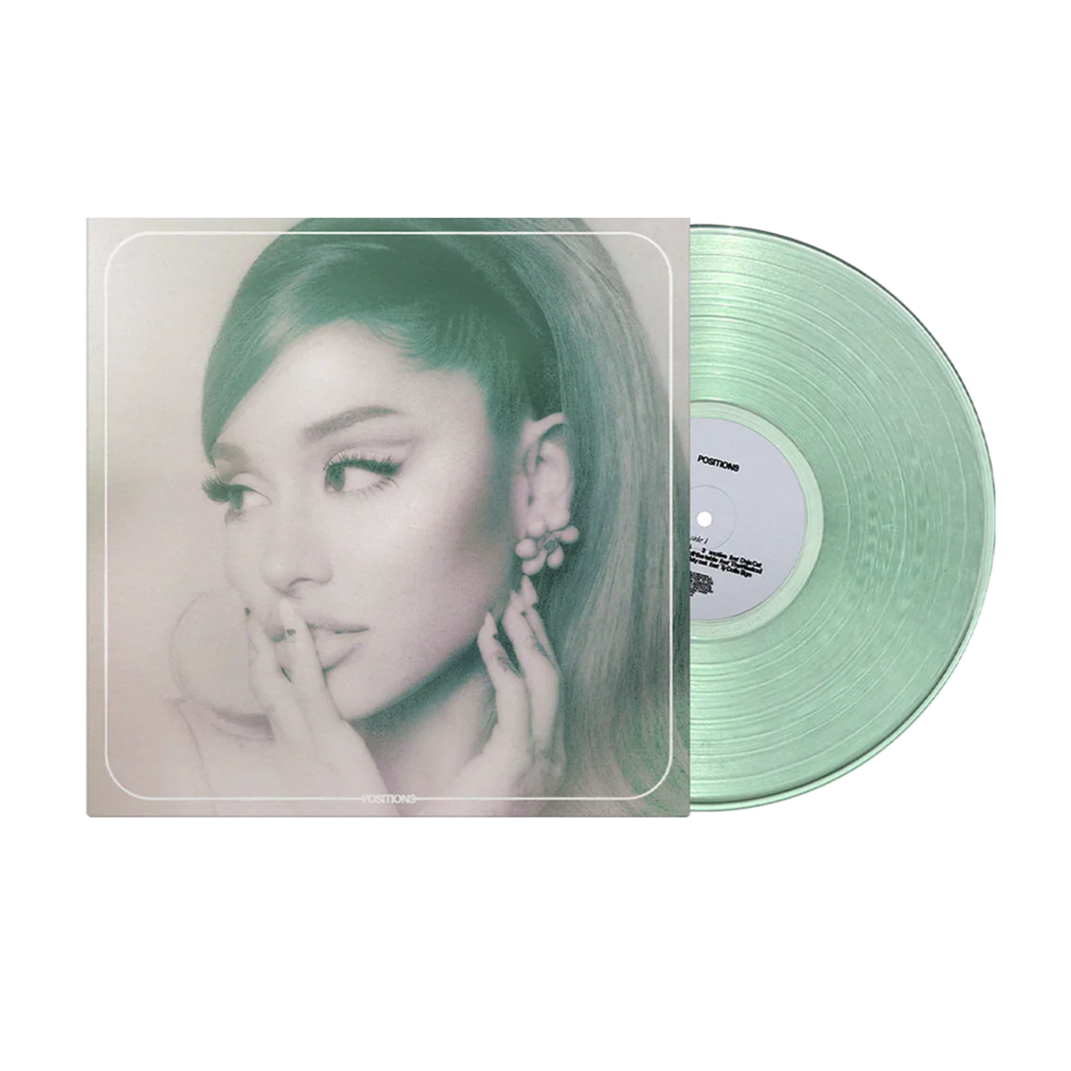 Ariana Grande - Positions LP Coke Bottle Clear Vinyl LP vinyl record cover