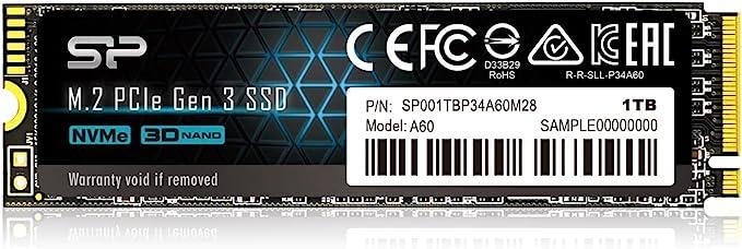 Silicon Power M.2 NVMe SSD 1TB A60 High-Speed Storage