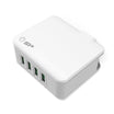 Silicon Power WC104P Wall Charger 4 USB Ports Fast Charging - White