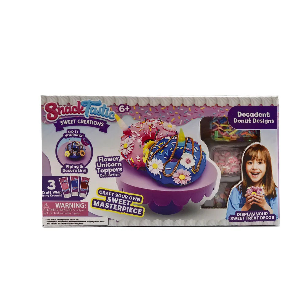 Snack Tastic Donuts Design DIY Decorating Kit for Kids Ages 6+ | Creative Activity Toy