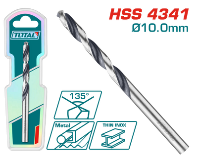 TOTAL 4341 HSS Drill Bit - 10mm (TAC1201004)