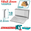 TOTAL Concrete Nails 18mm – 1200pcs, Precision Hardened for Fastening Tools (TAC12018)