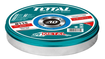 TOTAL 10Pcs Abrasive metal cutting disc set 4.5" (TAC2211155)