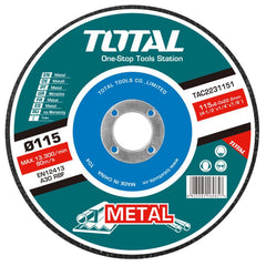 TOTAL Abrasive Metal Grinding disc 4.5" | 115mm (TAC2231151)