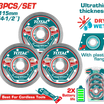 TOTAL Diamond Disc Set for Cordless Angle Grinder – 3 Pcs 115mm / 4.5" (TAC511153)
