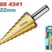 TOTAL Step Drill Bit 4–22mm TAC7542201 | Multi-Size Bit