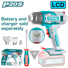 TOTAL Cordless Heat Gun 20V | 30-550℃ - Battery & Charger Sold Separately (TBLI2003)
