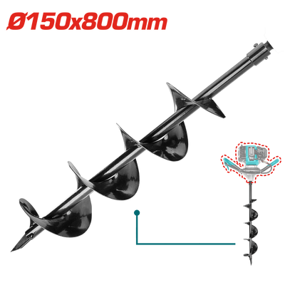Total Φ150×800mm Earth Auger Bit – Durable & Efficient