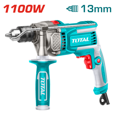 TOTAL Impact Drill 1100W – 13mm Heavy Duty Hammer Drill (TG1111366)
