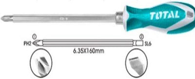 TOTAL 2 IN 1 Screwdriver Set (THT250206)