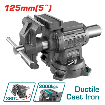 TOTAL Multi-purpose Bench Vice 125mm | 5" (THTMF6156)