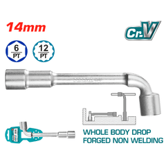 TOTAL L-Angled 14mm Pass-Through Socket (THWL1406) – Professional Performance