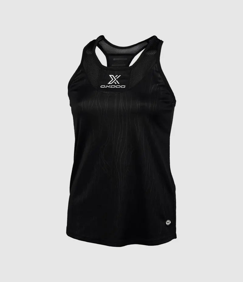 TIEBREAK Tank Top Woman – Black, Lightweight & Stylish