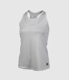 TIEBREAK Tank Top Woman – White, Lightweight & Stylish