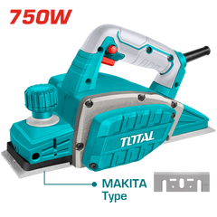 TOTAL Electric Planer 750W with 82mm Width & 2mm Depth – Heavy Duty Aluminum Base (TL7508226)