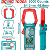 كلامب ميتر DC/AC مع شاشة TRMS بـ 6000 عد من توتال (TMT7610002)

