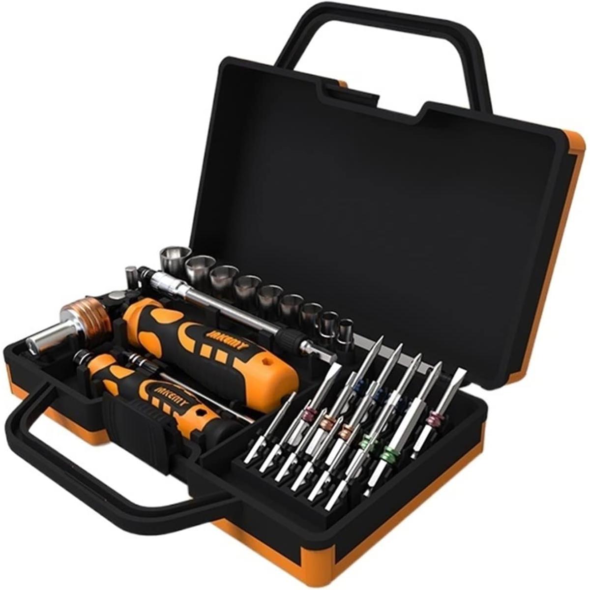 JAKEMY 31 pcs Professional Watch Repair Hardware Kit Wrench All Purpose Tool Box