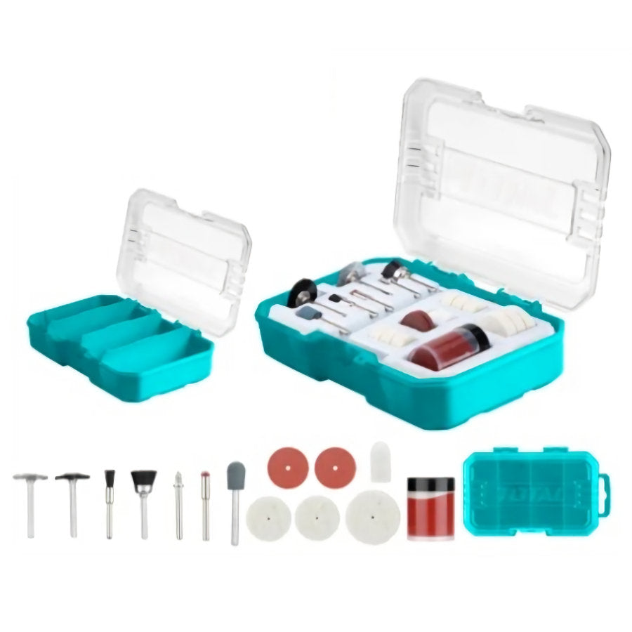 TOTAL 20-Piece Polishing Set for Mini Drill Precision