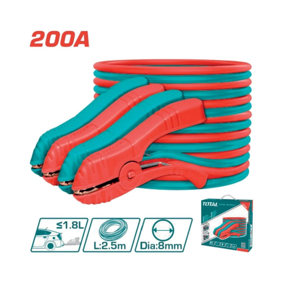 TOTAL 200A Battery Booster Cable Heavy