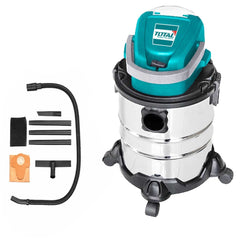 TOTAL 20L Cordless Vacuum Cleaner Wet & Dry Cleaning